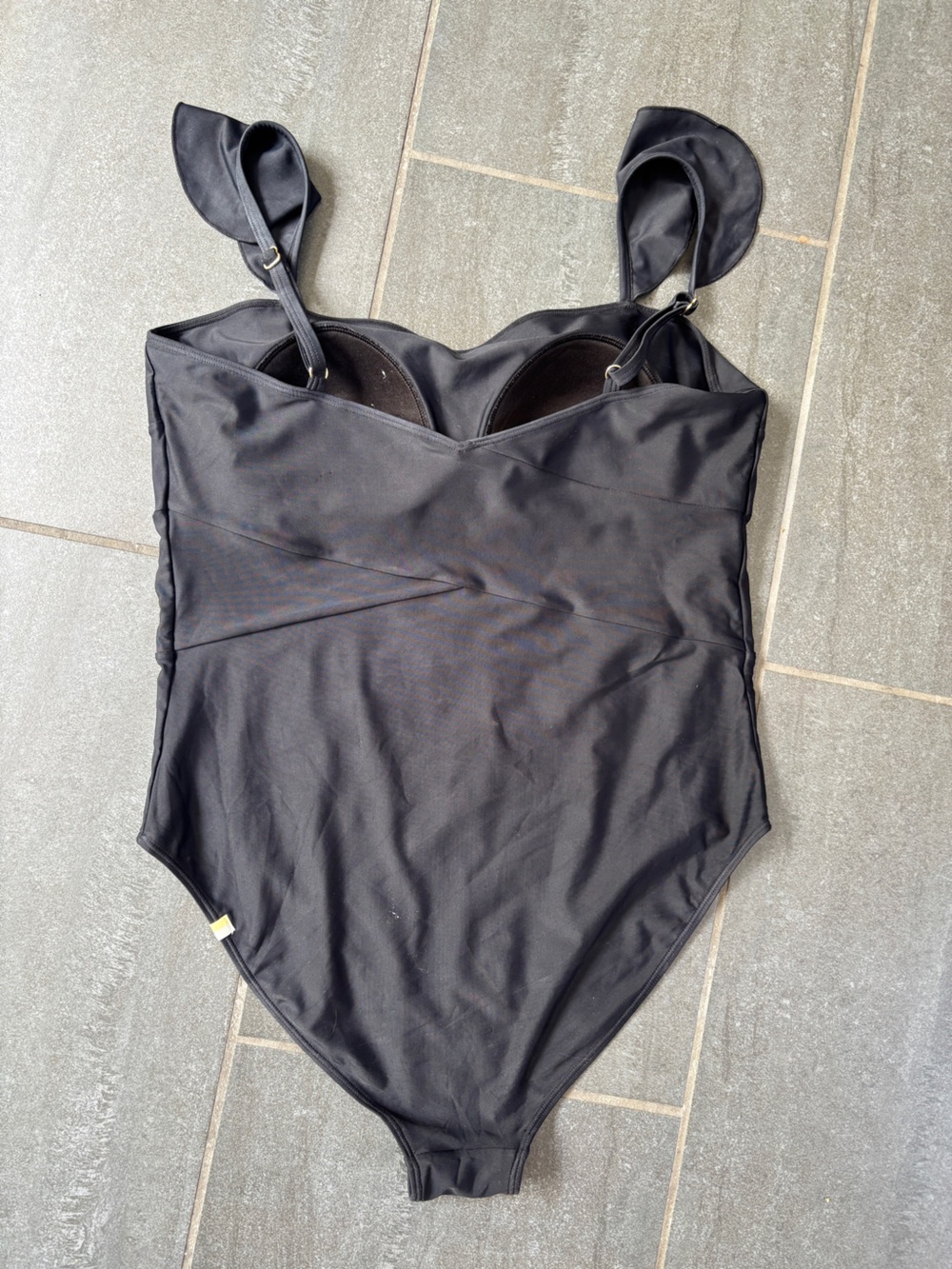 Women’s Summer salt The Ruffle Oasis Black Sea Urchin One Piece Swimsuit 12 - Picture 6 of 7